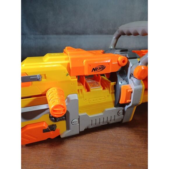 NERF VULCAN EBF-25 GUN /BELT/DARTS WORKING CONDITION - Picture 5 of 7